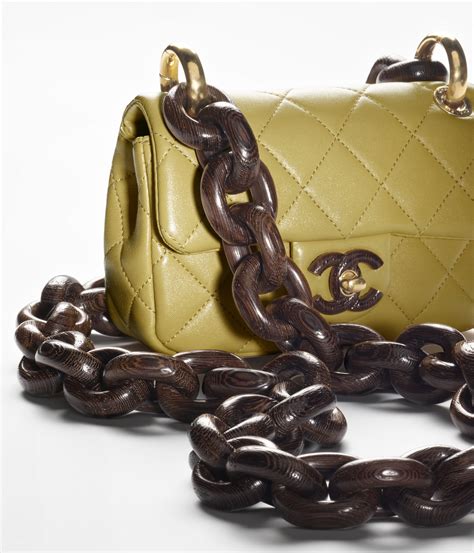 chanel green shopping bag|Chanel mini flap bag.